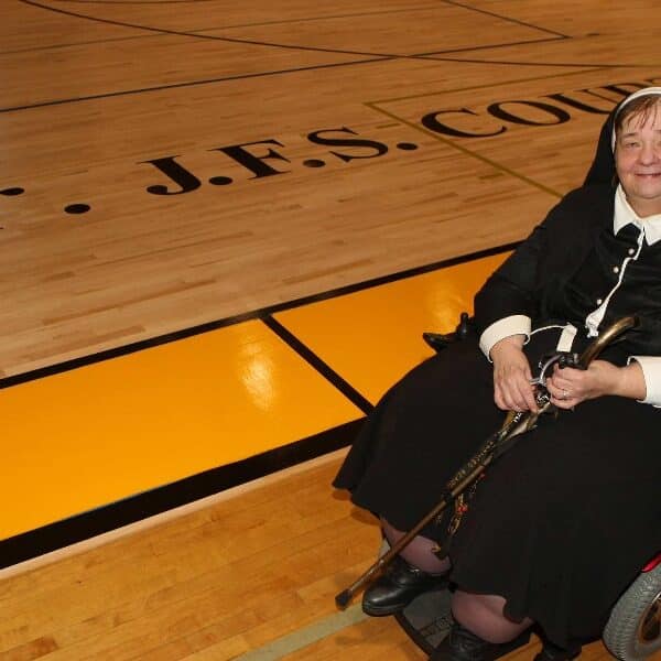 St. Frances dedicates basketball court to nun