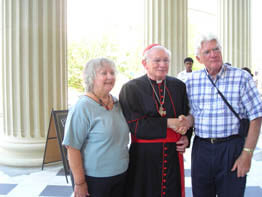 Cardinal Keeler honors Basilica’s 100,000th visitor