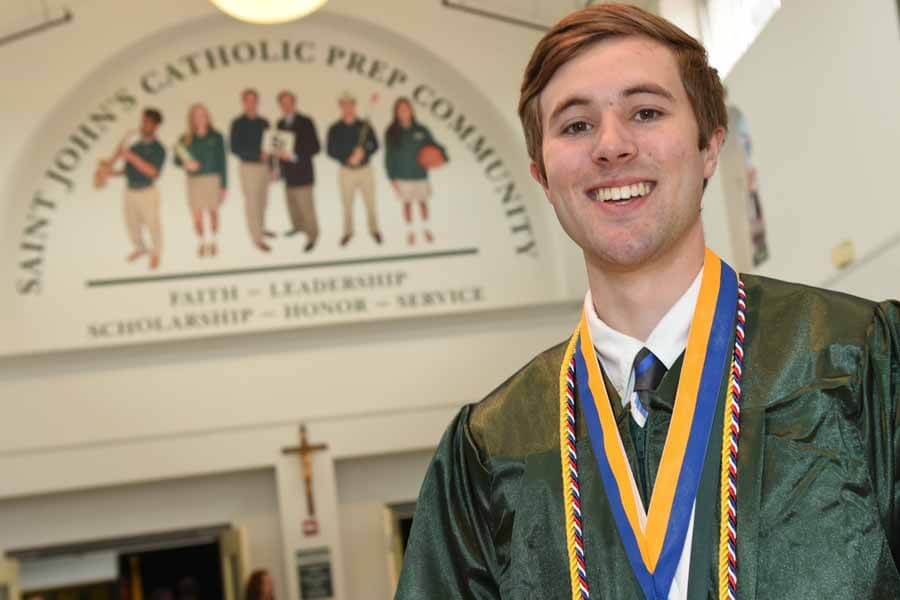 Tempered by faith, St. John’s Catholic Prep grad pursues greatness