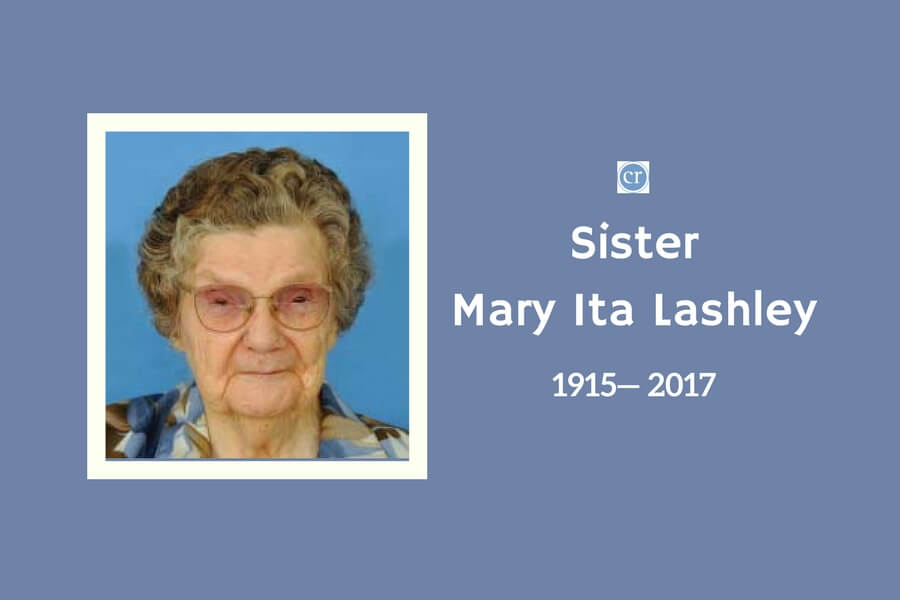 Sister Mary Ita Lashley, vowed member of the School Sisters of Notre Dame, dead at 102