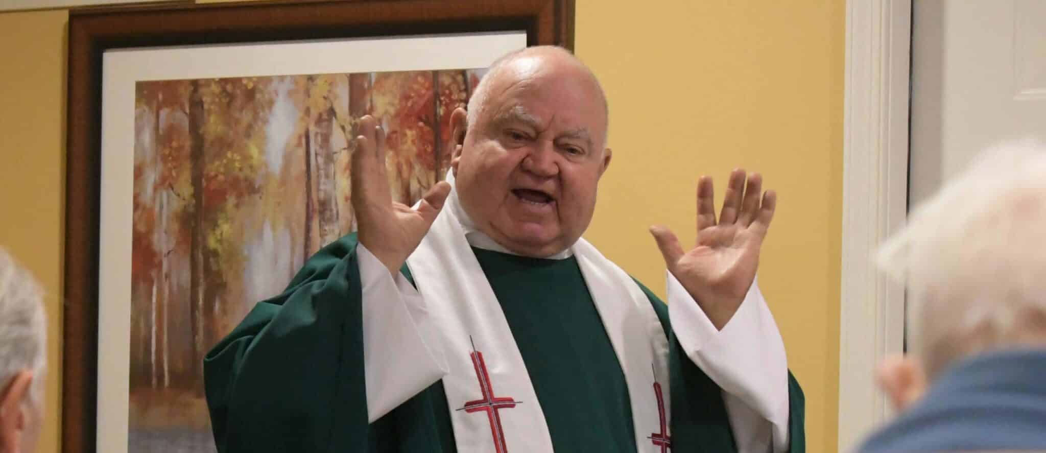 Retired Father Bochenek still shares wit, bedside manner