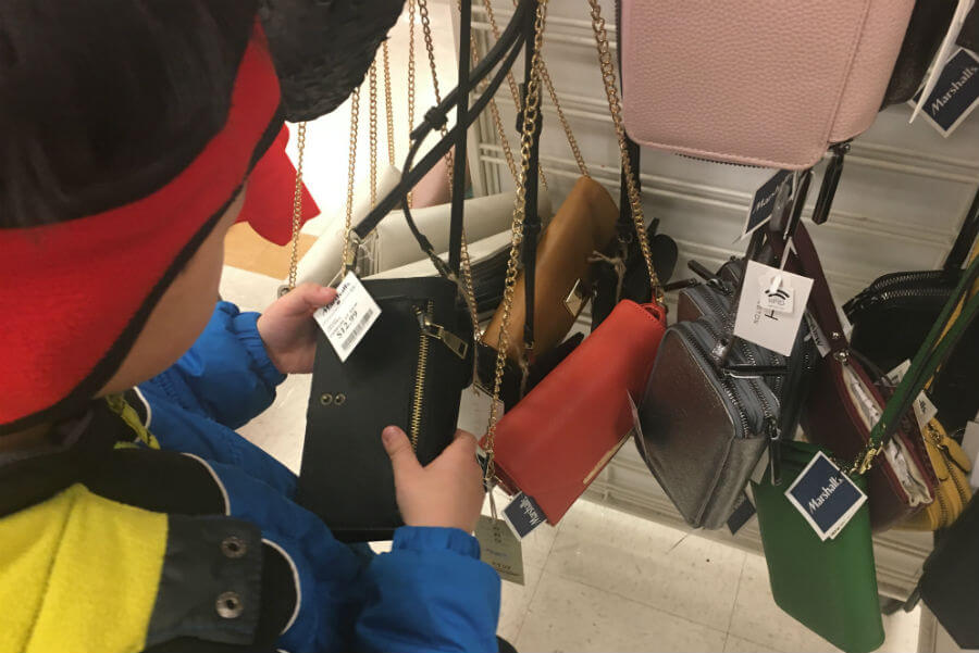 Shopping with kids: When you have your own purse-onal shopper