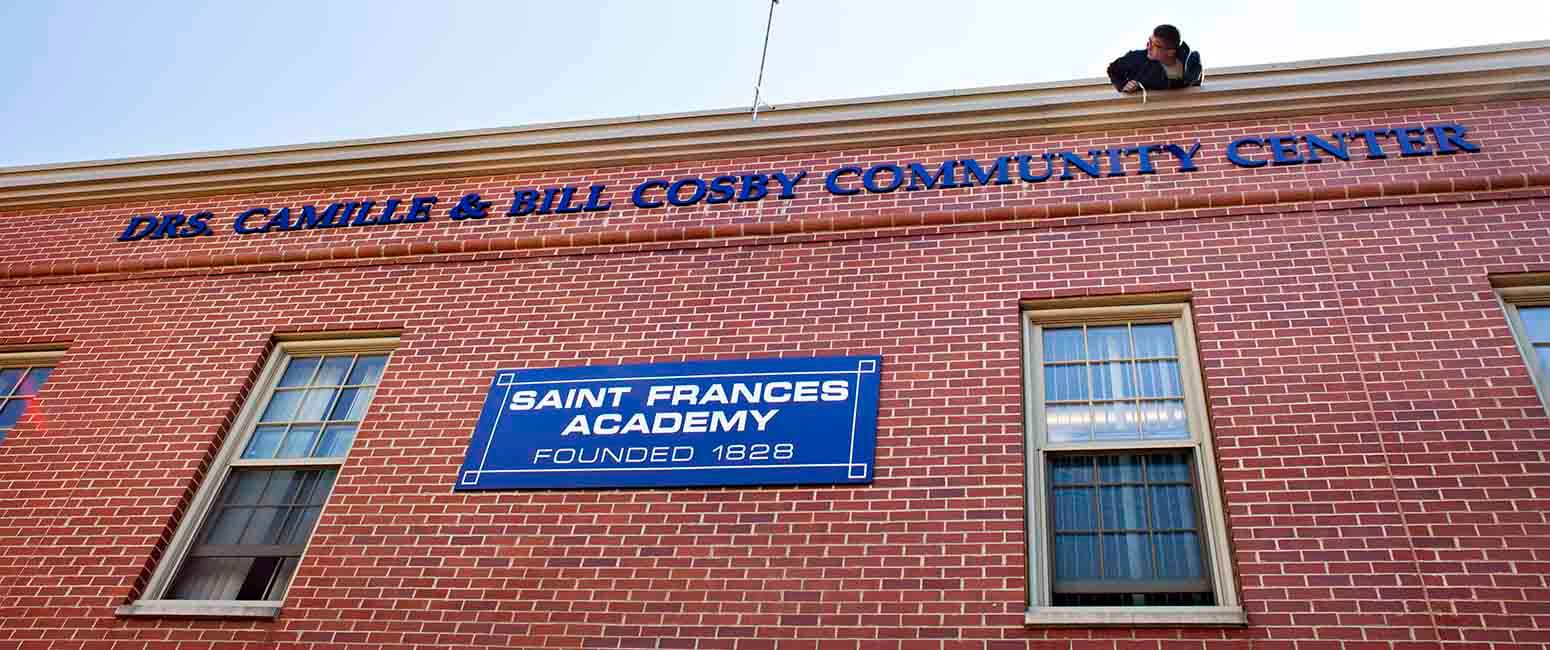 St. Frances Academy removes Cosby name from building