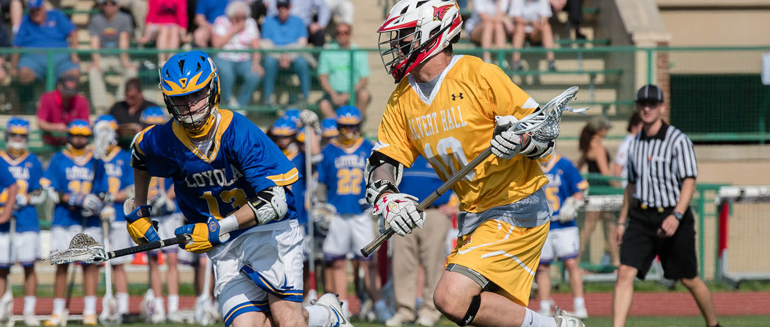 Calvert Hall secures first round bye with surge against Loyola Blakefield
