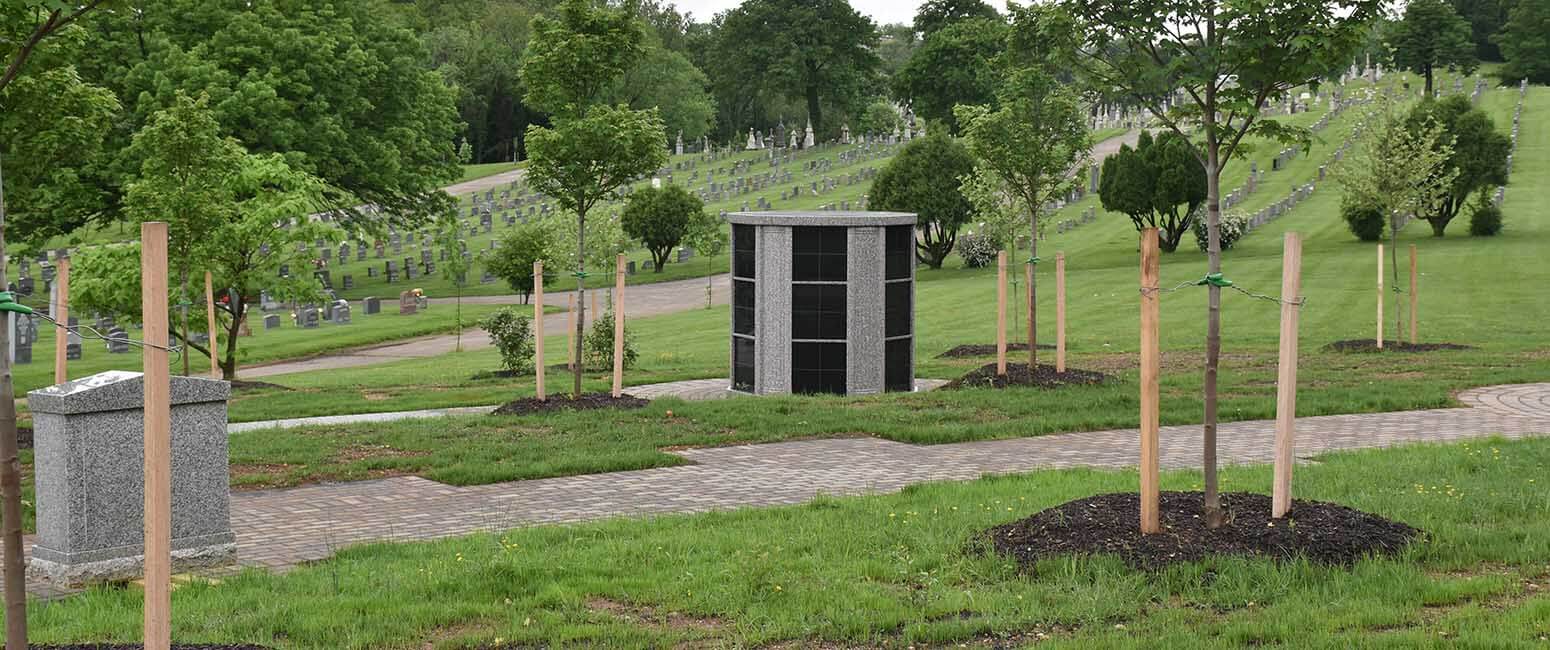 Archdiocesan cemetery blesses new garden for cremation remains