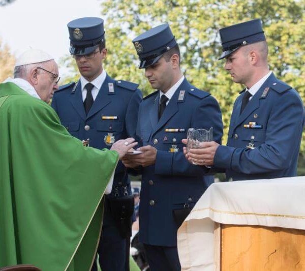 The pope’s security detail/ Communion in Protestant churches?