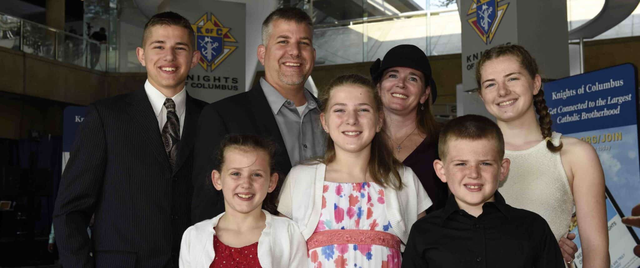 Seven children, two outreaches begun for Knights Family of the Year
