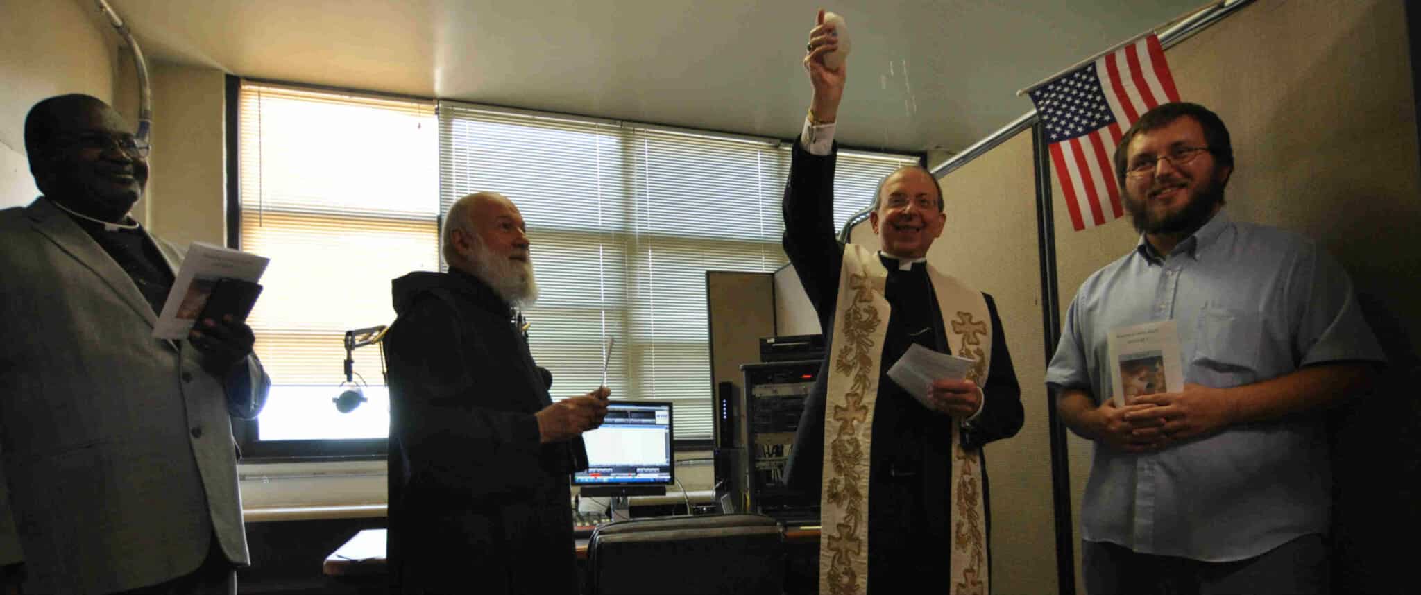 Archbishop Lori blesses radio station on first anniversary