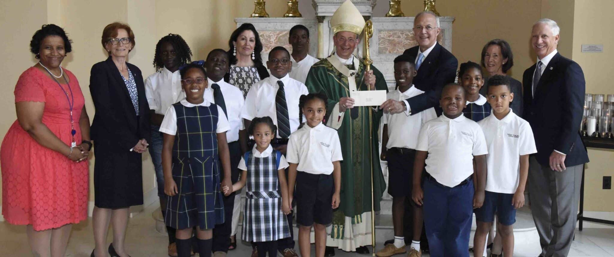 Knights of Columbus land in Baltimore, bearing $1 million gift