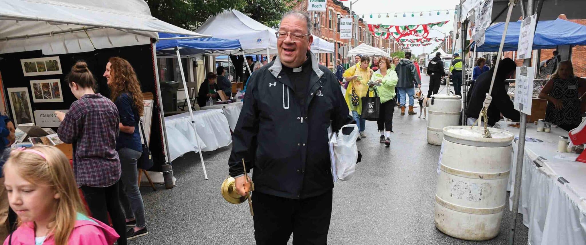 Ask, pray, talk:  Little Italy pastor connects during annual festivals