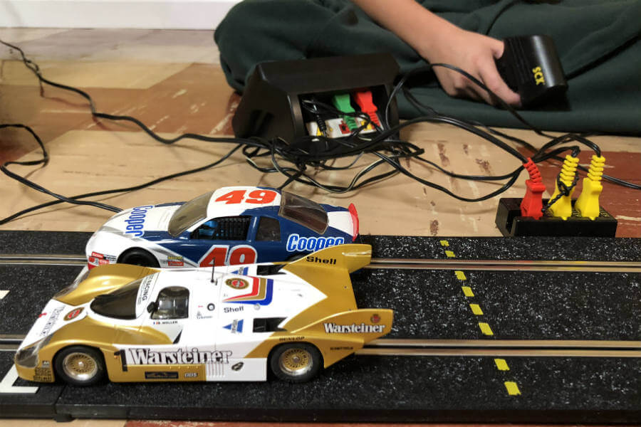 Slot car racing, homework fun, back to school night, and an Orioles game (7 Quick Takes)