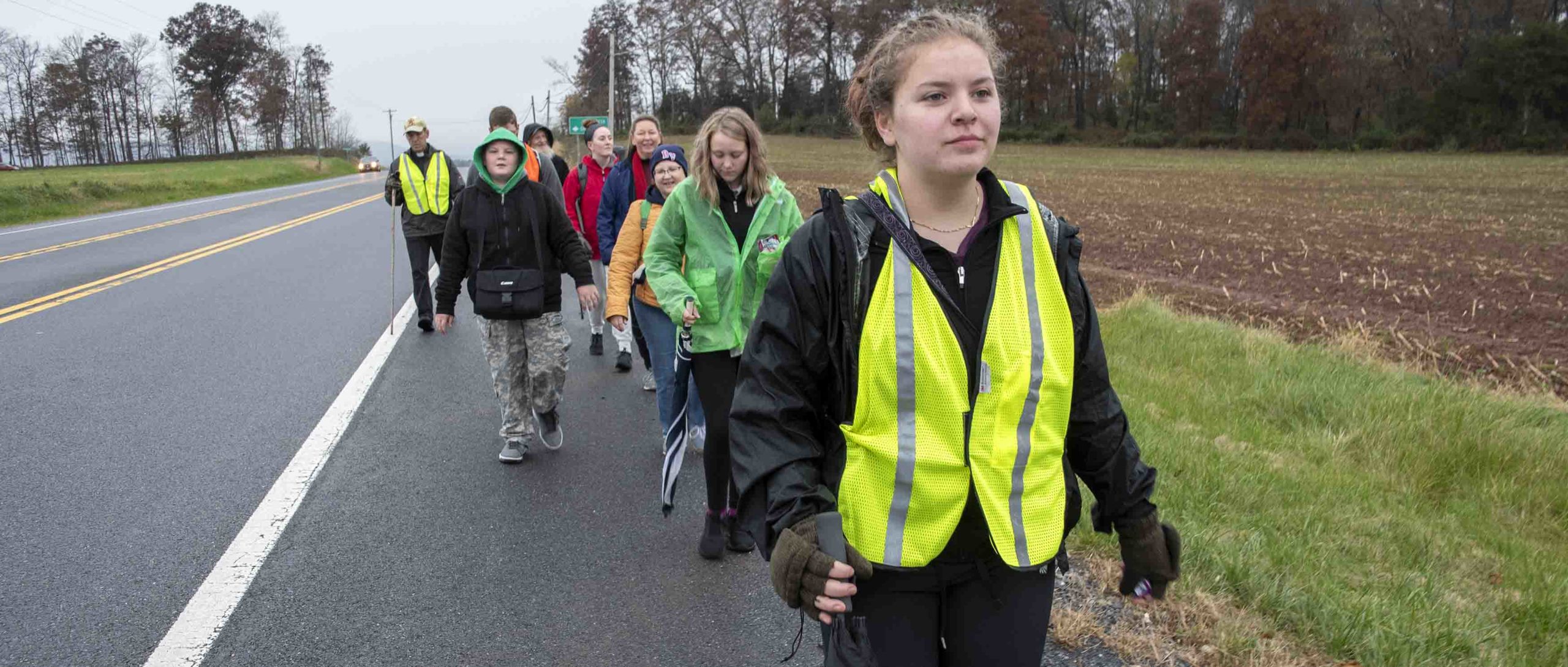 Pilgrims set out on 50-mile walk in penance, prayer from Emmitsburg to Baltimore