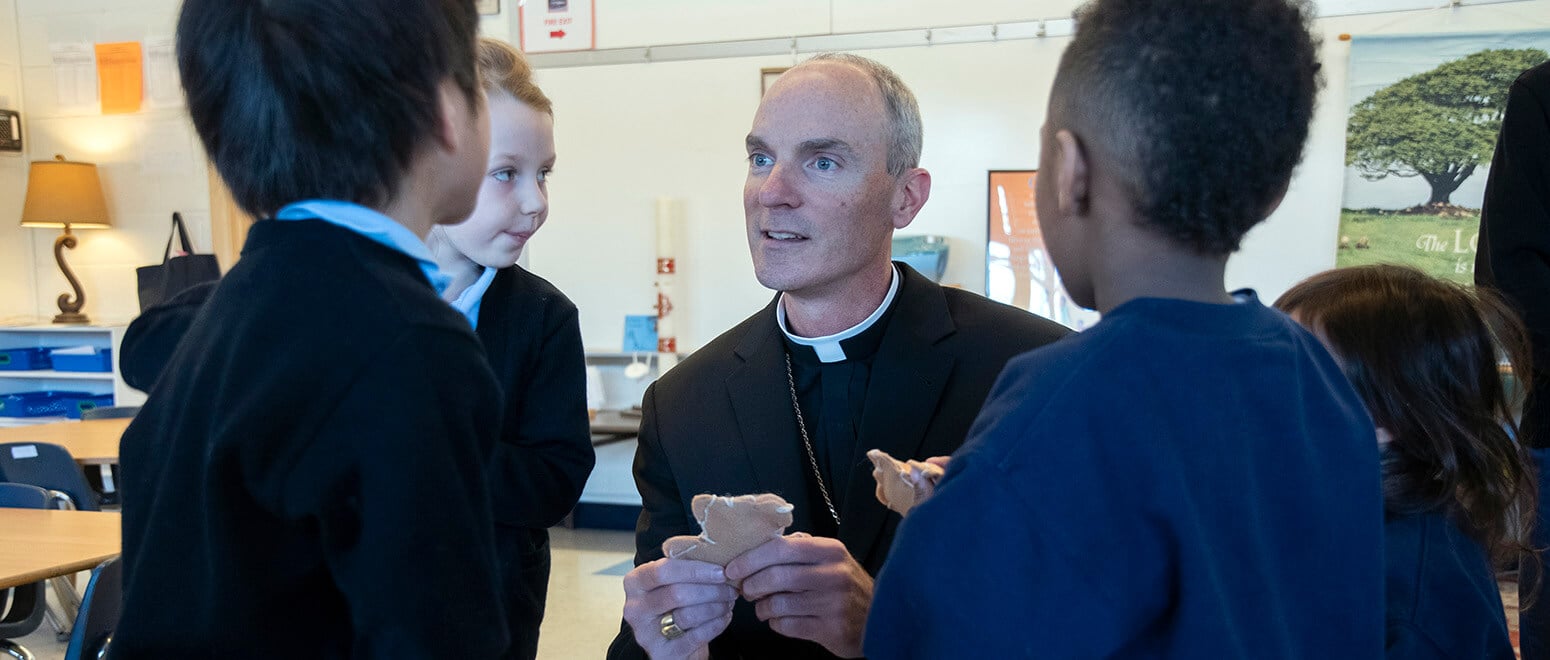 Bishop Parker celebrates Catholic Schools Week