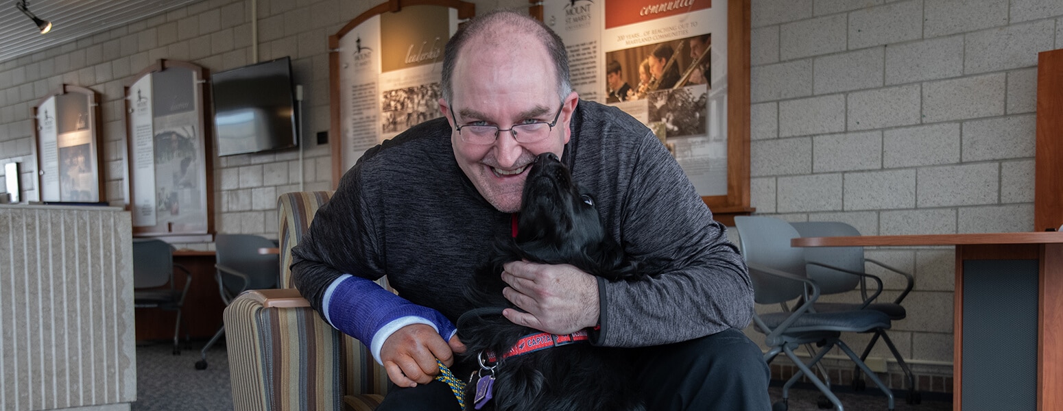 Mount St. Mary’s welcomes professor’s service dog