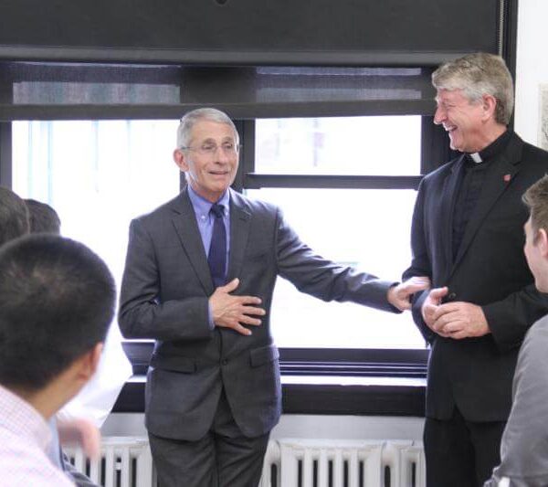 Dr. Fauci is dedicated to public service, formed at Jesuit high school