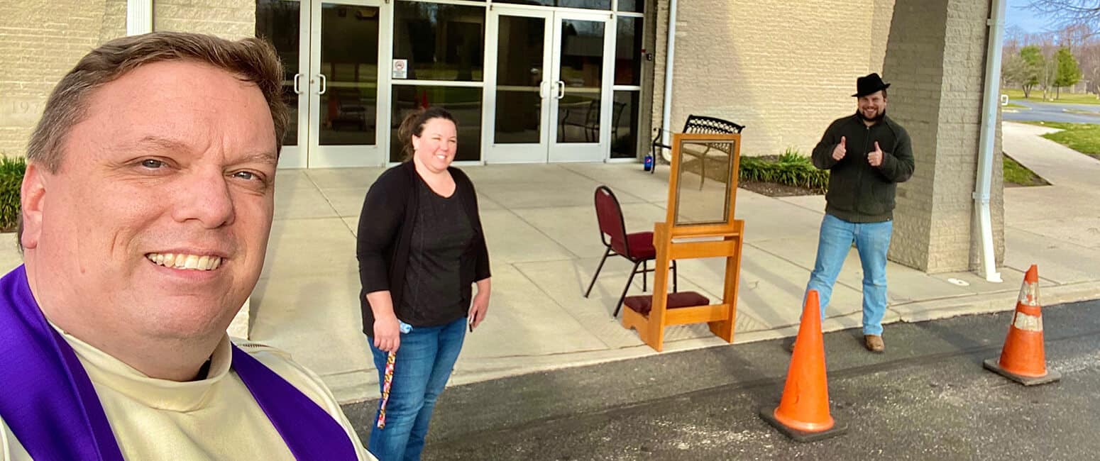 Westminster priest thinks outside the box as coronavirus closes the confessional