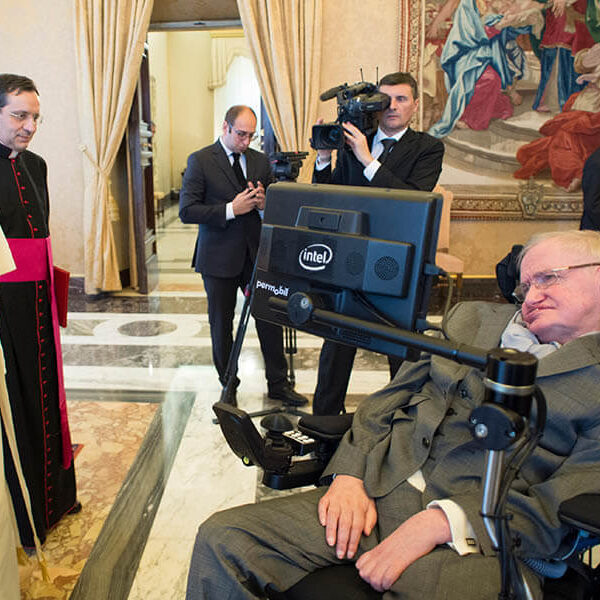 Stephen Hawking and the pope/Prayer for end to terrorism?