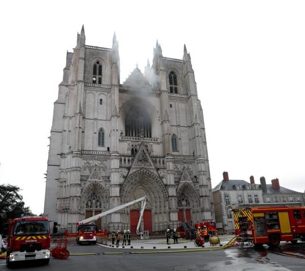 French police suspect arson was cause of fire at Nantes cathedral