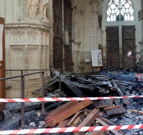 French police arrest cathedral volunteer who confesses to Nantes fire