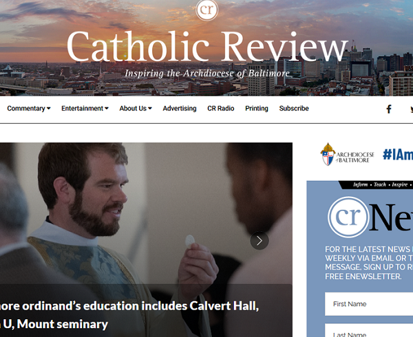 Catholic Review launches new user-friendly, news-focused website