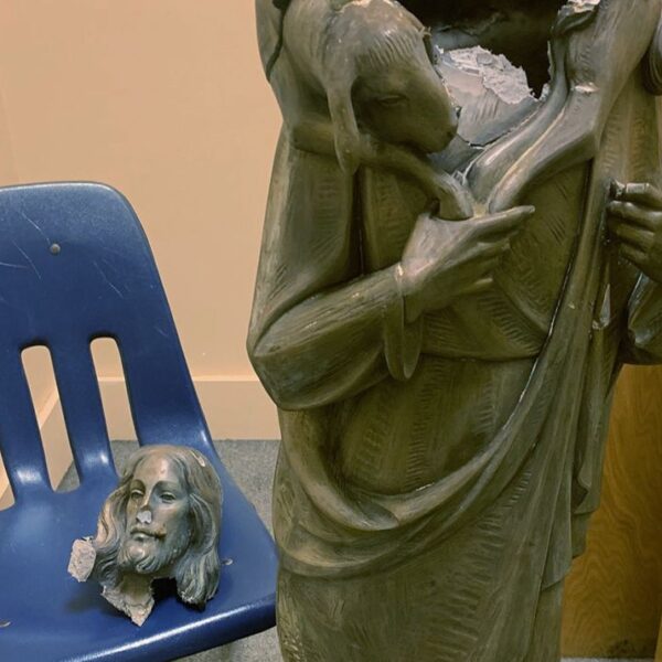 Christ statue vandalized at Florida church among latest attacks on statues