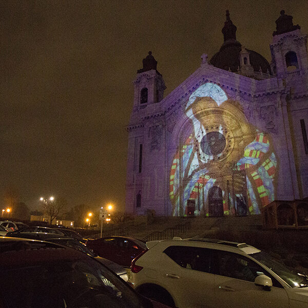 Nativity light-sound show projected on U.S. cathedral called joyful, hopeful