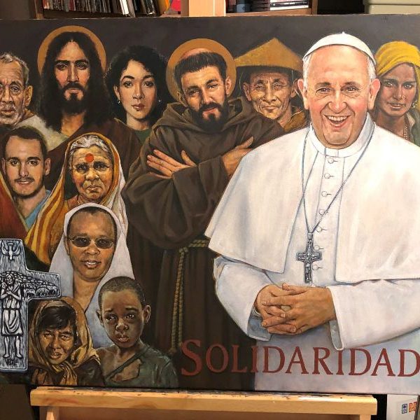 Artist calls painting portrait of pope ‘a spiritually rewarding experience’