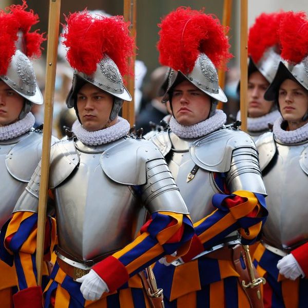 Pope tells new Swiss Guards they represent a church that welcomes