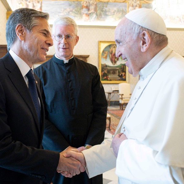 Pope, U.S. Secretary of State Blinken meet at Vatican