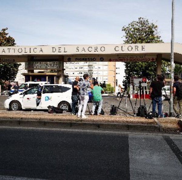 Pope out of bed, walking after surgery at Rome hospital