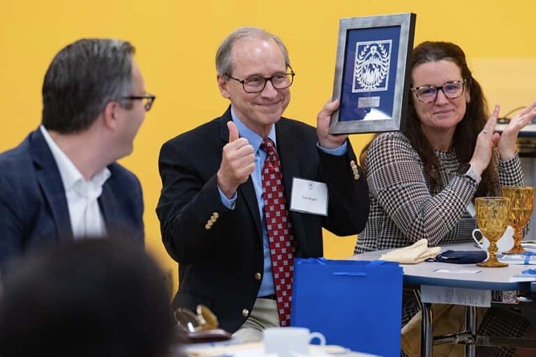 Timothy Regan, president and CEO of Whiting-Turner, at the Partnership in Excellence 2021 Breakfast