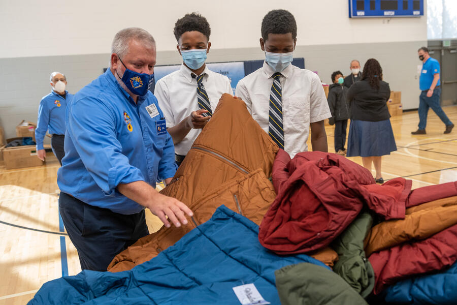Knights of Columbus put ‘faith into action’ with new winter coats for children