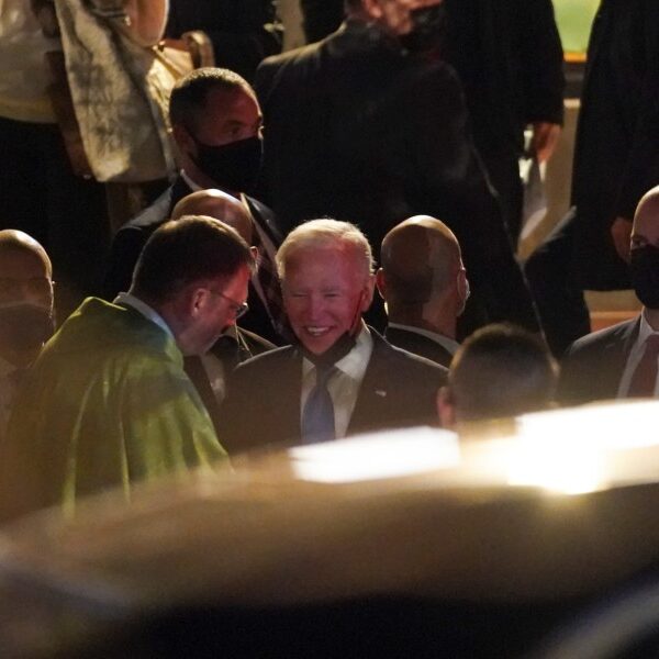 Biden attends Mass in Rome, tells reporters of his admiration for pope