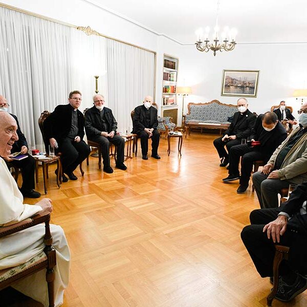 Decline in vocations is a call to be humble, pope tells Jesuits