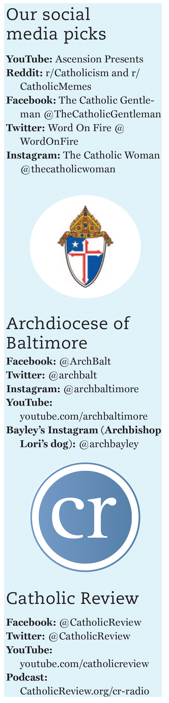 Bring joy and faith back to your feeds Catholic Review