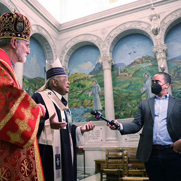 Cardinal joins Biden, and later Archbishop Gudziak, in praying for Ukraine