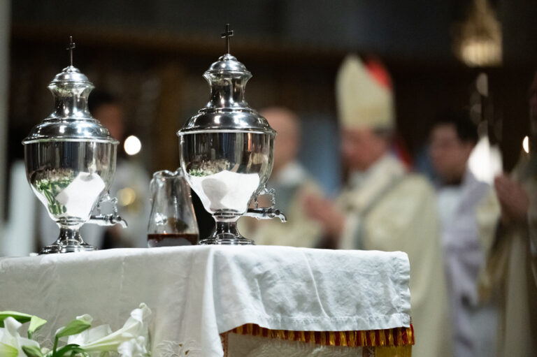 Archbishop Lori Blesses Holy Oils At Packed Chrism Mass - Catholic Review