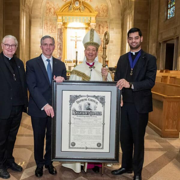 St. Mary’s Seminary charters its first Knights of Columbus council – named after alumnus who founded the Knights