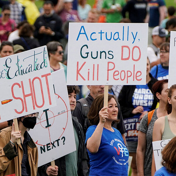 Speaker at Washington anti-gun rally says nation must ‘replace the hate’