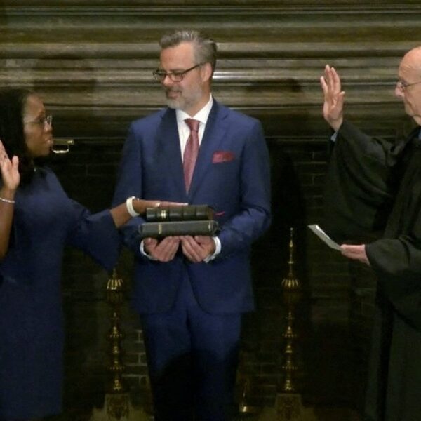 Judge Ketanji Brown Jackson is sworn in as Supreme Court justice