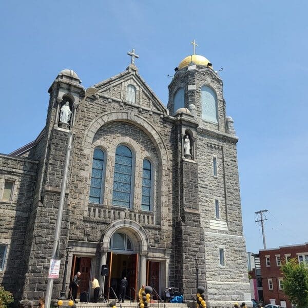 West Baltimore parish blesses renovations to church and iconic dome