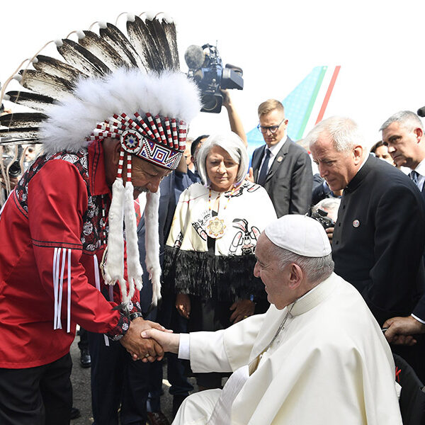 Pope arrives in Canada focused on elders and on repentance