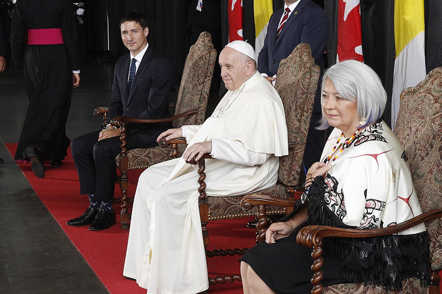 Pope arrives in Canada on elders and on - Catholic