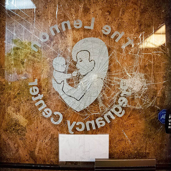 Catholics rally in support of Michigan pro-life center after vandalism