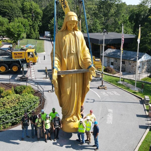 Blessed Virgin Mary statue returns to Mount, but renovations aren’t complete
