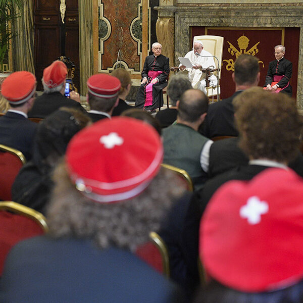 Thank God for opportunity to go to school, pope tells Swiss students