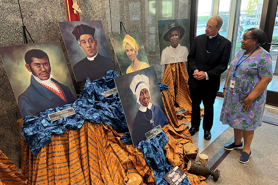 Display in Catholic Center helps highlight Black Catholic History Month