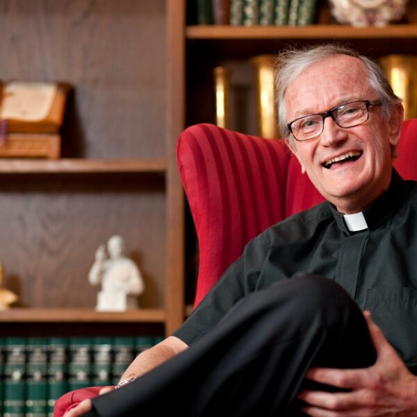 Father Breighner retires, but isn’t slowing down much