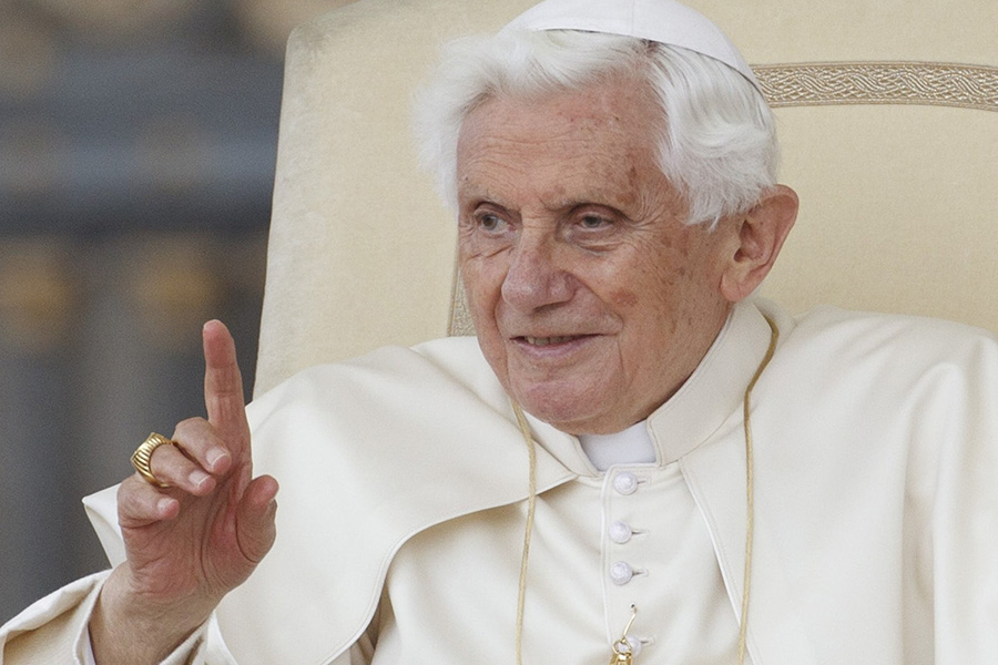 Retired Pope Benedict resting, able to participate in Mass - Catholic ...