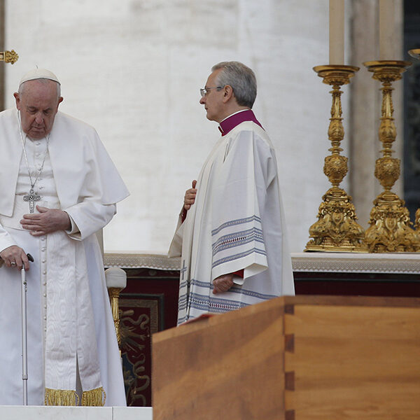 At funeral, pope remembers Benedict’s ‘wisdom, tenderness, devotion’